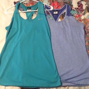 2 Nike Dri-fit workout tanks
